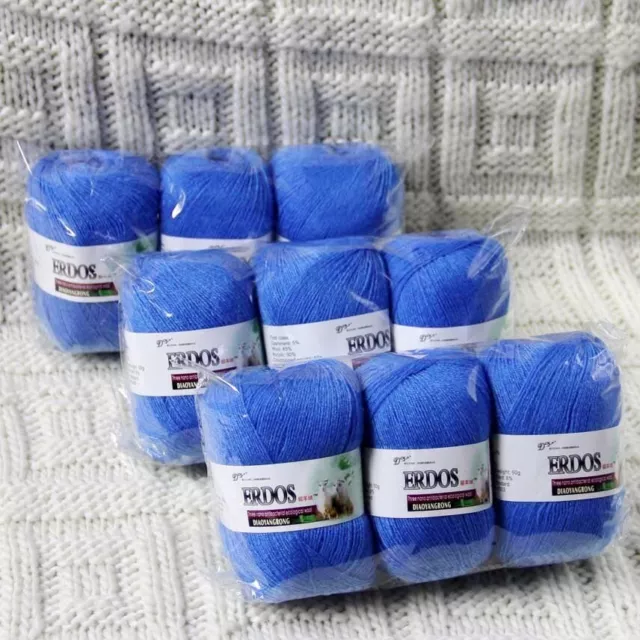 Sale 9BallsX50gr LACE  Acrylic Wool Cashmere Hand Rugs knitting Blanket Yarn 927