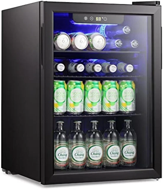 COUNTERTOP MINI FRIDGE,2.6CU.FT Beverage Refrigerator and Cooler with
