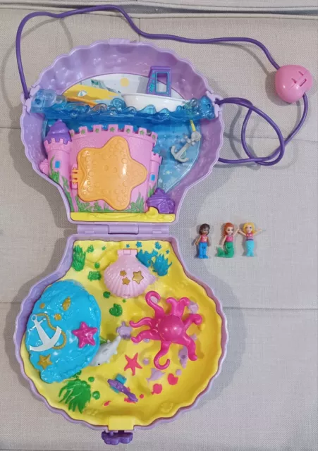 Polly Pocket winzige Power Muschel Spieltasche Spielset mit tragbarem Riemen