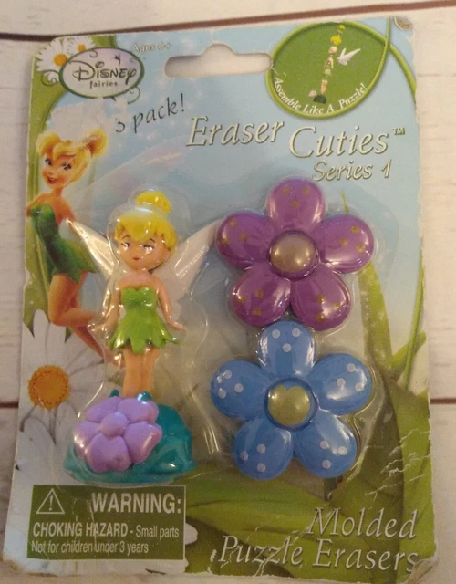 Disney Princess molded puzzle ERASER CUTIES PACK series 1 Tinkerbell NIP