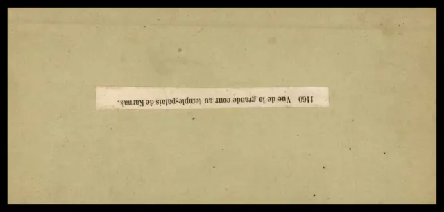 Égypte, Karnak, la Grande Cour du Temple-Palais, ca.1870, stéréo Tirage vintage 2