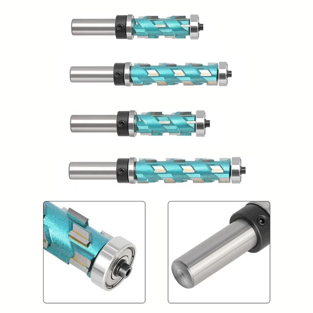 HIGH PERFORMANCE CARBIDE Spiral Double Bearing Router Bit for Precise ...