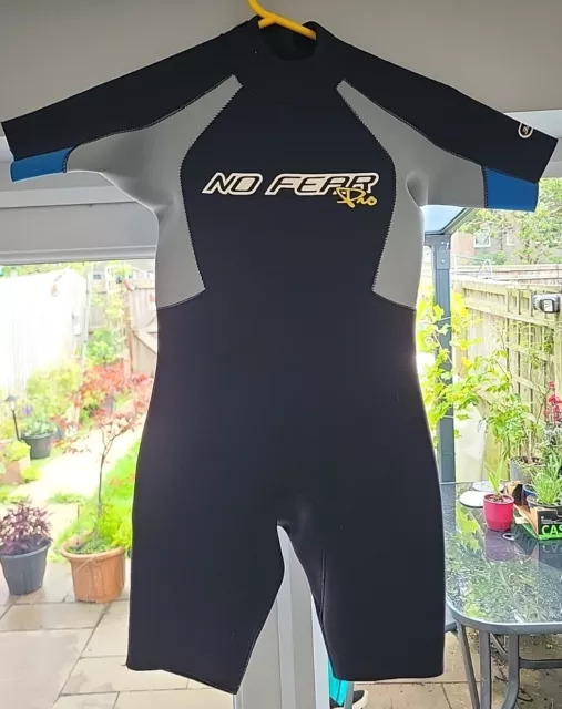 No Fear Pro KIDS Wetsuit size 7/8 3.2mm Preowned Shortie