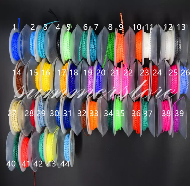 Long/Short/Continuou Dental Orthodontic Elastic Power Chain Rubber Band 44 Color