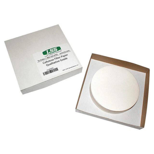 LABEXACT 12K922 Qual Filter Paper,25um,12.5cm,PK100