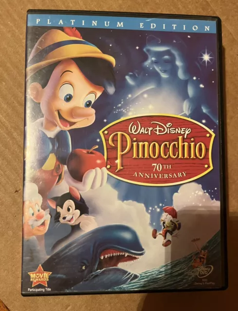 Pinocchio Two-Disc 70th Anniversary Platinum Edition Disney Movie DVD