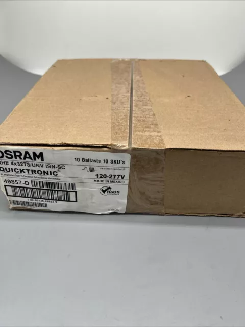 OSRAM 49857 Sylvania QHE 4X32T8/UNV ISN-SC Electronic Ballast (1 Ballast)