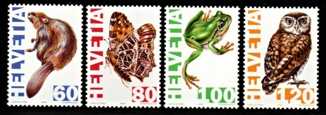Schweiz Satz MiNr. 1544-1547 von 1995 Tiere Postfrisch N 0767
