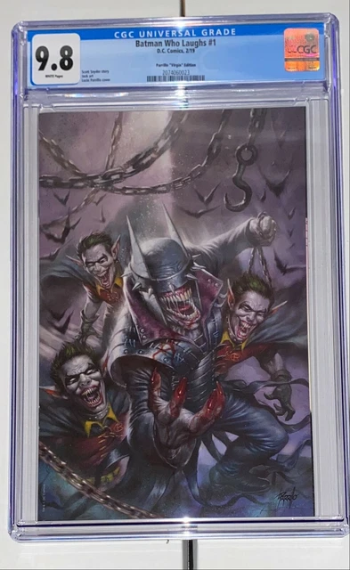 Batman Who Laughs #1, Cgc 9.8 (White Pages) Lucio Parrillo Virgin Variant