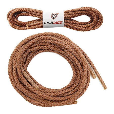 IRONLACE 30012 Unbrkbl Shoelace Boot Lace,84",Brn,PR1