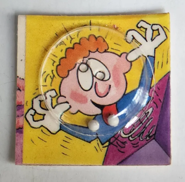 1985 Vintage Premium Cracker Jack Prize Toy Rolling Eyes Game or Puzzle