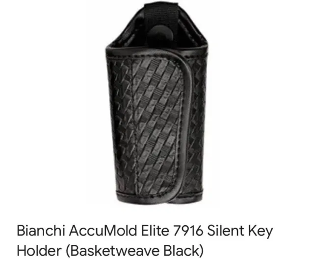 Biachi Accumold Elite 7916 Silent Key Holder Black Basketweave