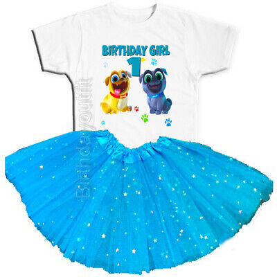 Puppy Dog Pals Birthday Party 1st Tutu Outfit Personalized Name option