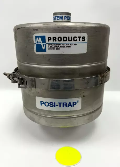 Mass Vac Inlet Posi-Trap 8" Stainless Steel Housing Canister