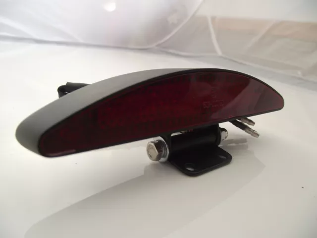 LED rear light stop and tail light solid alloy case black streetfighter red lens