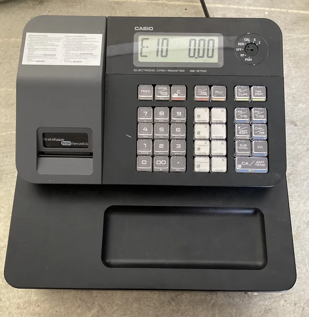 CASIO SES700 ELECTRONIC Cash Register No Key As Is 125.00 PicClick