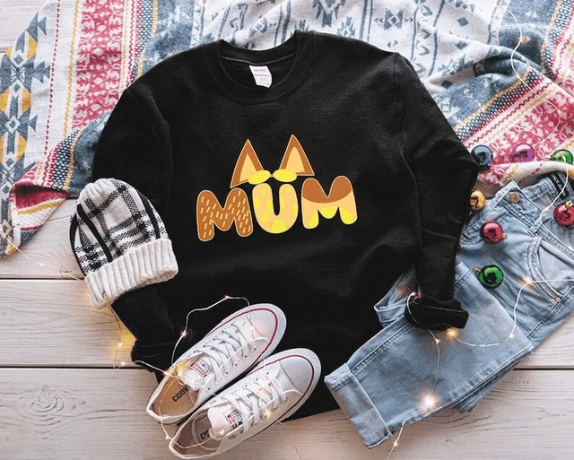 BLUEY DOG TSHIRT et Rita Chili Maman Bandit Heeler Chemise Bluey