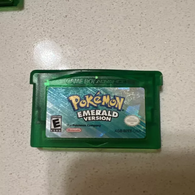 Pokemon Emerald Version - Dry Battery - GBA Nintendo Authentic - Tested