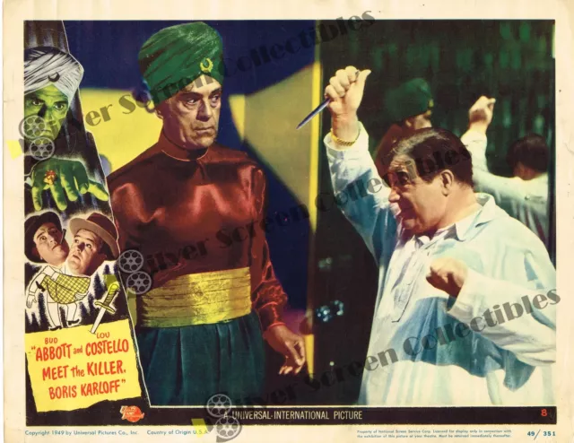 Abbott and Costello Meet the Killer, Boris Karloff (1949) - Original U.S. Lob...