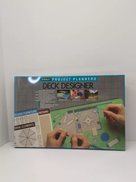 Stanley Project Planners Deck Designer  Vintage 1988 New Sealed