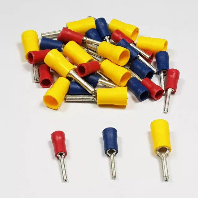 Insulated Straight Pin Terminal Connector Terminals Crimp Electrical Terminal