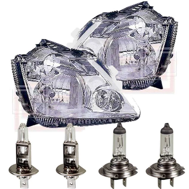 Scheinwerfer Set Links & Rechts - Für Ford C-Max II - Halogen H7/H1 Mit Stellmotor - Glasklar - Mit E-Prüfung