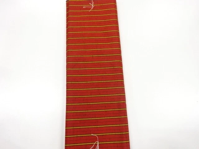 6384437: Japanese Kimono / Antique Bolt For Haori Coat / Woven Stripes
