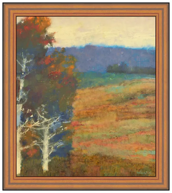 Mark English Original Rural Landscape Painting On Board Signed Framed Artwork