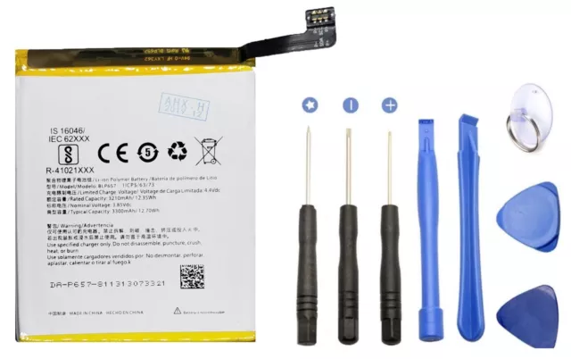 Asesino Battery Compatible with OnePlus 6 3300mAh Replacement Toolkit BLP657