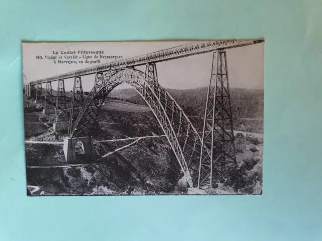 Carte Postale du Cantal Pittoresque 1946 Viaduc de Garabit