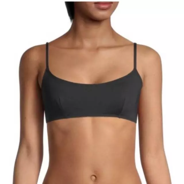 ONIA Women's Genevieve Bikini Top Solid Black Size M