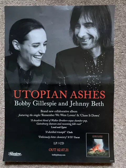 Primal Scream’s Bobby Gillespie + Savages’ Jehnny Beth Album Promo Poster - New