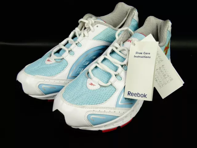 WOMENS REEBOK RB810 HSV UK 7 Trainers Non Marking Sole White Aqua