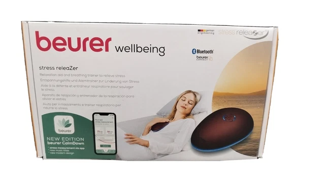 BEURER stress releaZer Entspannungshilfe Atemtrainer Vibrationsmassage Musik