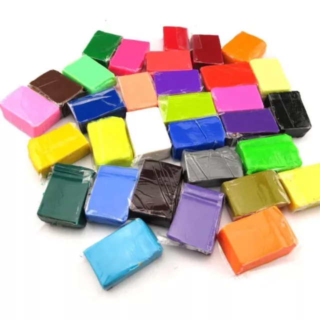 32 Craft Polymer Clay Mixed Colors Block Modelling Moulding Models Art DIY Toys 2