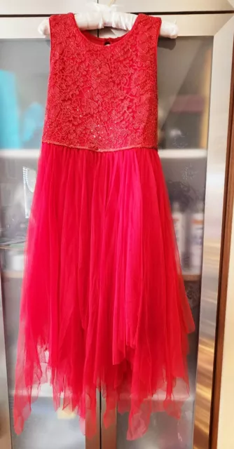 LILT RED FORMAL Easter Evening Sleeveless with sequin Dress Girls Size 16 19.60 PicClick UK