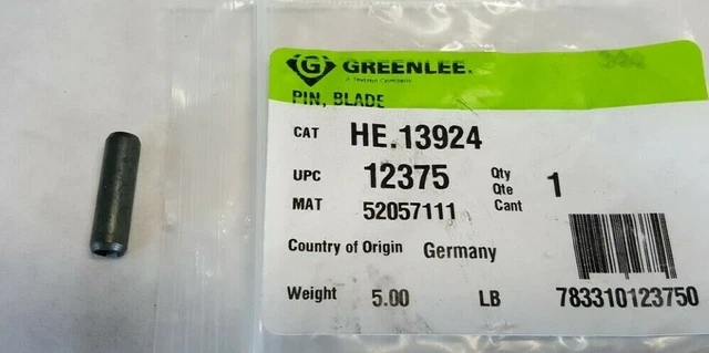 Greenlee  Pin, Blade He.13924