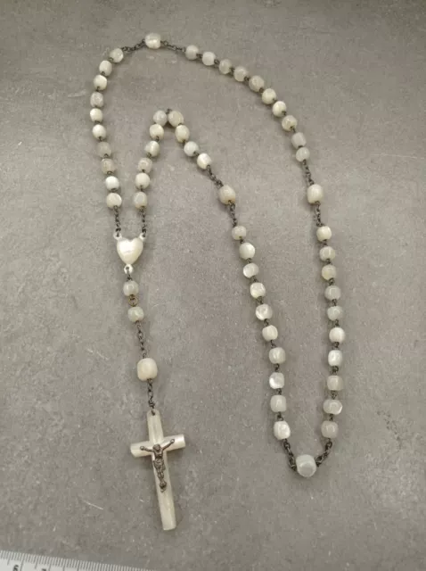 Antique Rosary Mother-of-Pearl Religion REF08272J