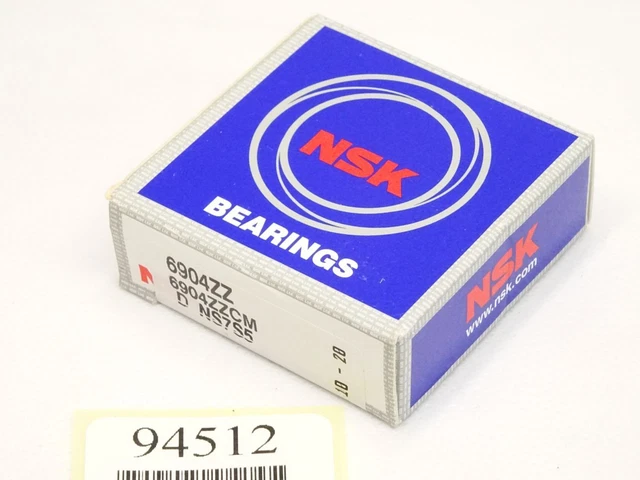 NSK Roulements 6904ZZ 6904-ZZ 6904ZZCM / Neuf Emballage D'Origine