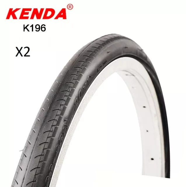 Kenda Road Bike Bicycle Tyre Tire 700x23C K196 125PSI Inner tube Pair X2