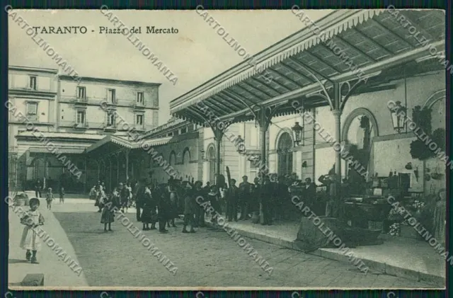 Taranto Città Mercato cartolina QQ5105
