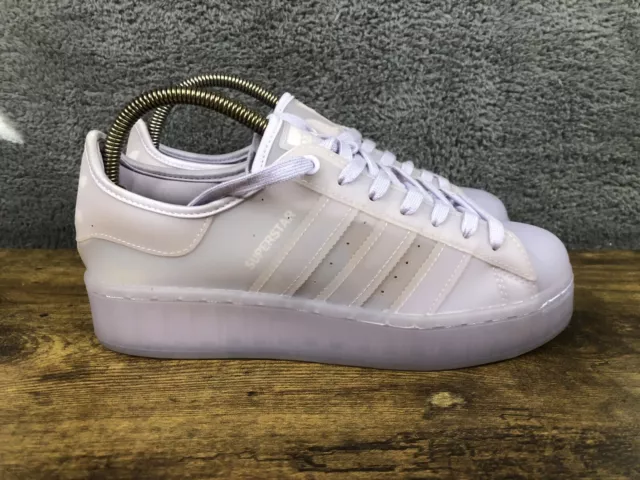 ADIDAS ORIGINALS WOMENS SUPERSTAR TRANSLUCENT JELLY SHOES PINK