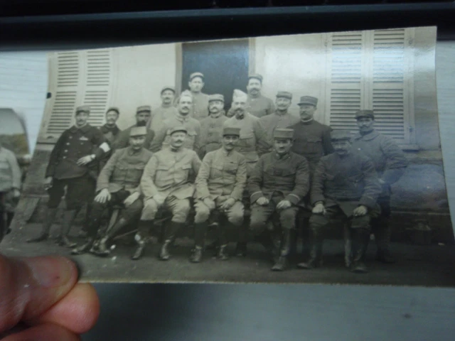 cpa- photo Poilus en pause 1914-1918. WW1