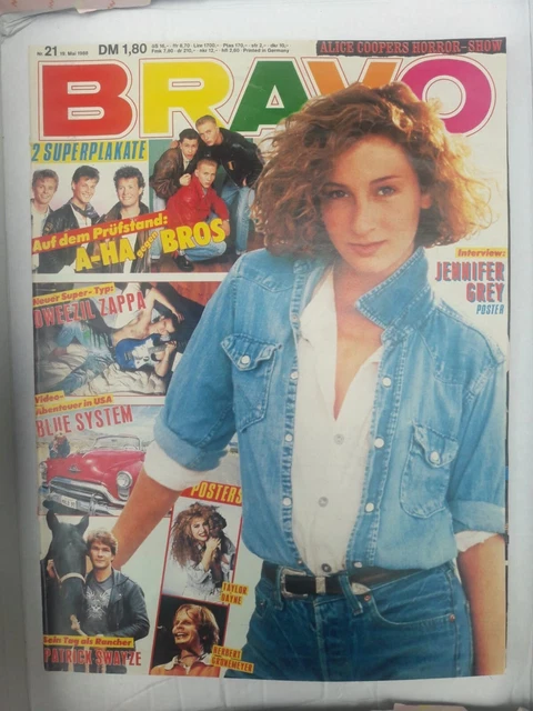 BRAVO 21 vom 19.05.1988 Jennifer Grey Patrick Swayze ALF Alice Cooper Sammy Fox