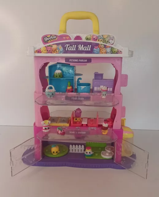 Shopkins Tall Mall Extending Play Set With Mini Toys Moose Bundle Shopping