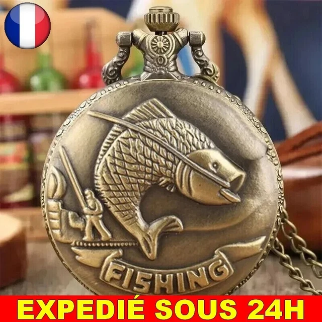 Montre De Poche Ancienne En Argent Avec Chaîne Ciselée - Début 1900, à Réviser