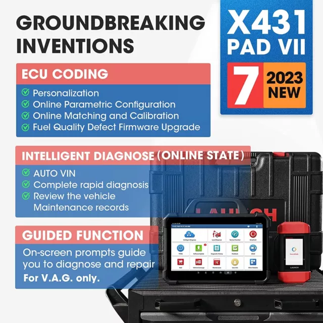 LAUNCH X431 PAD VII 7 Outil diagnostic J2534 Programmation CODAGE ECU X-PROG3 FR 2