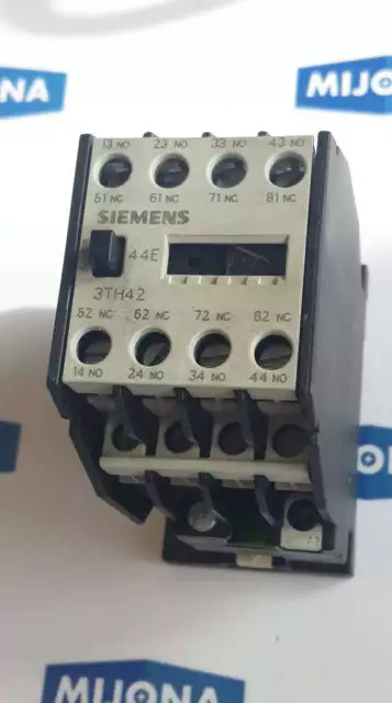 SIEMENS 3TH4244 0A CONTACTOR 4S+4O 4NO+4NC COIL 230V 50Hz 60Hz 3TH4244-0A