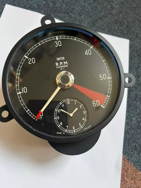 JAGUAR Mk1  REV COUNTER RN 7460/00  With Clock Professionally Reconditioned