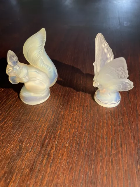 Sabino Crystal Opalescent Squirrel & Butterfly.